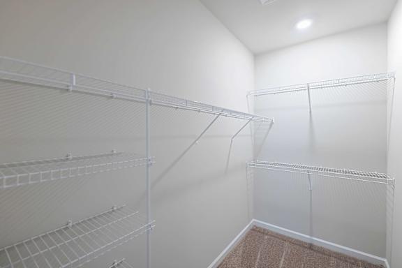 Spacious airy closet with shelf storage at The Vista Apartments & Townhomes, Warrenville, 29851