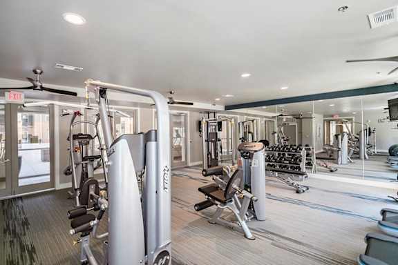 Fitness Center With Updated Equipment at The Maywood, Oklahoma, 73104