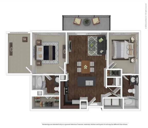 A floor plan of a house with a kitchen, living room, and bathroom.