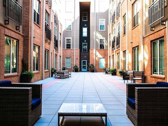 Large Courtyard at The Maywood, Oklahoma City, OK