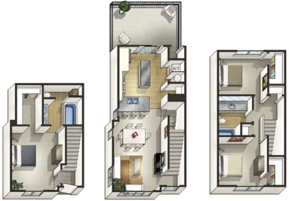 Wellington Floor Plan at Arbour Commons, Westminster