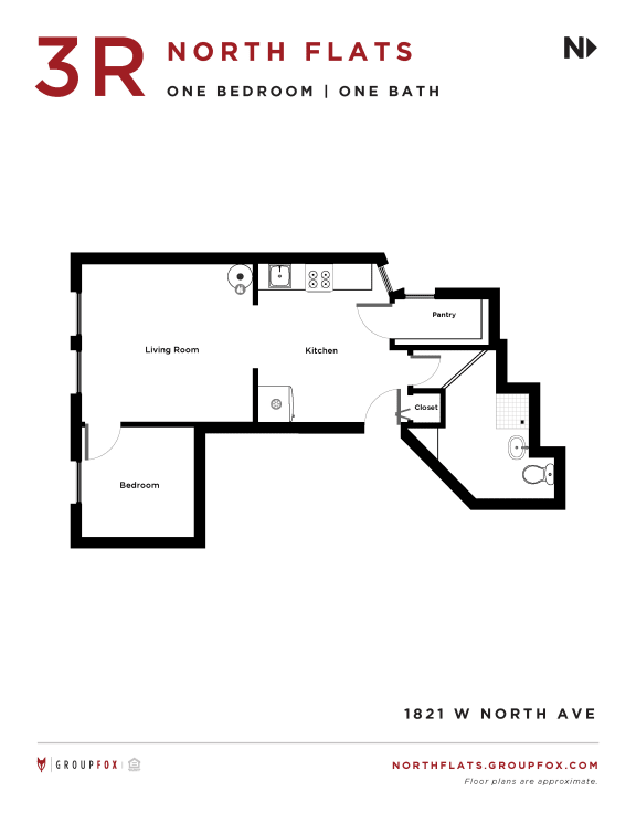 North Flats One Bedroom Apartment