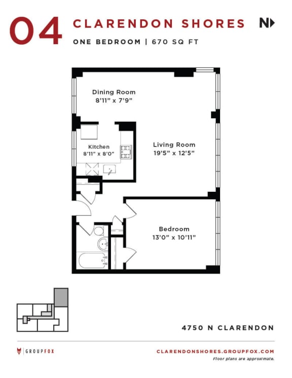 Clarendon Shores - One Bedroom