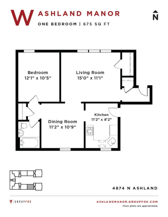 Ashland Manor - Floor plan W