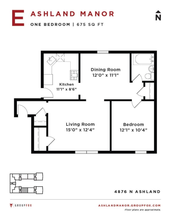 Ashland Manor - Floor plan E