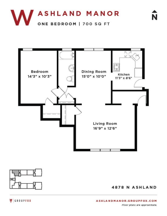 Ashland Manor - Floor plan W