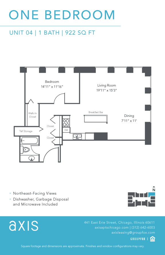Axis One Bedroom Apartment
