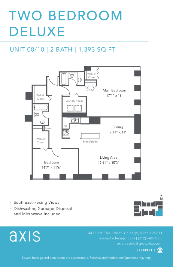 Axis Two Bedroom Deluxe Apartment