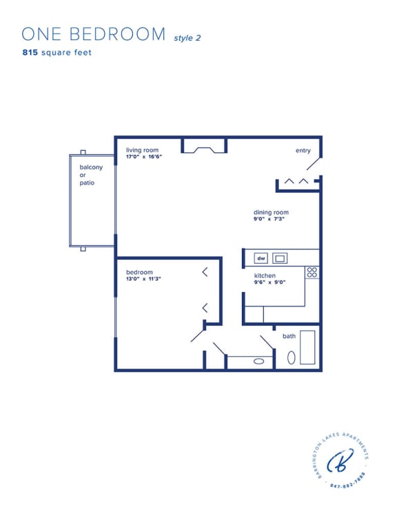 Barrington Lakes Apartments - One Bedroom