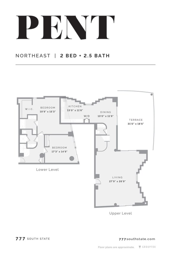 777 South State Penthouse Apartment South loop Chicago