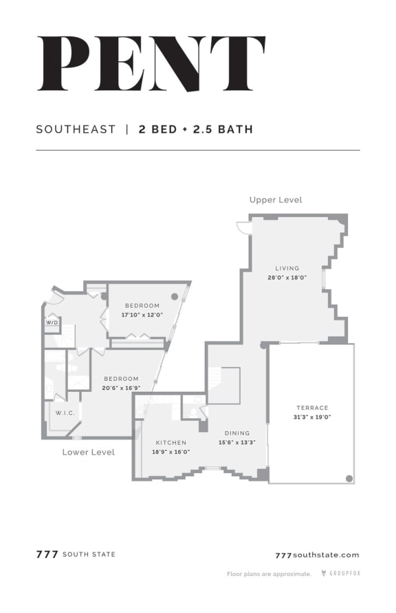 777 South State Penthouse Apartment South loop Chicago