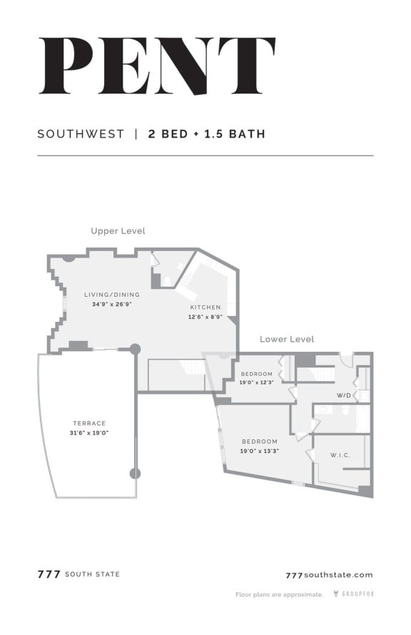 777 South State Penthouse Apartment South loop Chicago