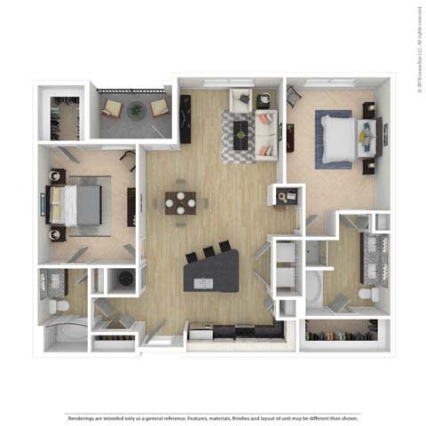 bedroom floor plan an open concept living space with a large window and a balcony