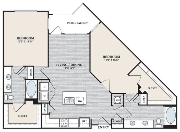 a floor plan of a two story house with a garage and a staircase