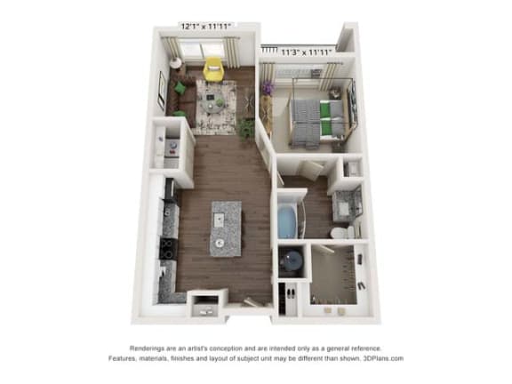 bedroom floor plan  the residences at