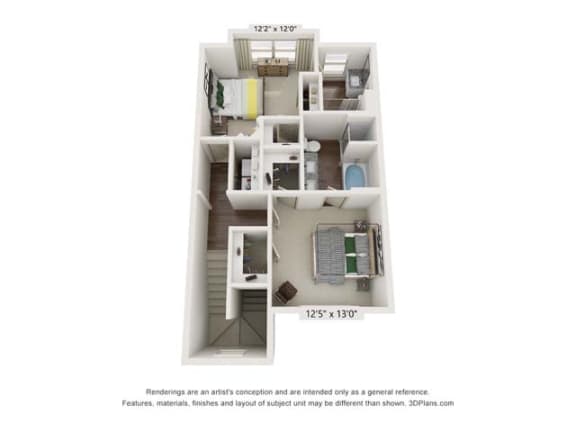 bedroom floor plan  1 bedroom apartment complexes  the residences at sawmill estates