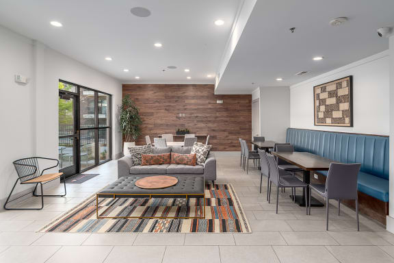 room with wood wall