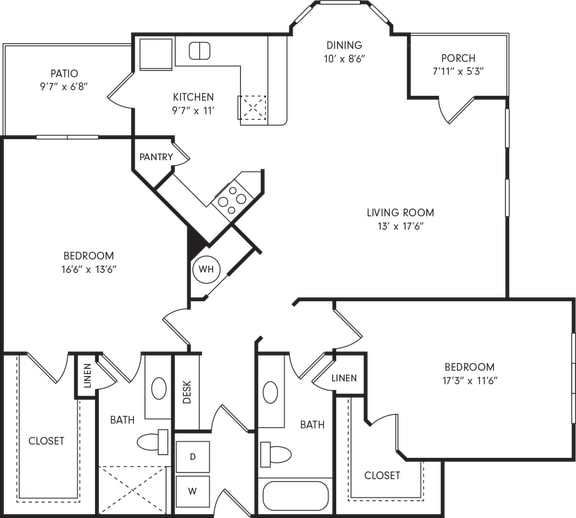 Floor Plan  B2 with Garage (Lower Level)