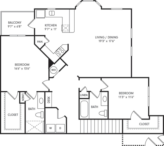 Floor Plan  B2 (Upper Level)