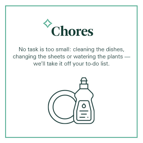 no task is too small cleaning the dishes changing the sheets or watering the plants