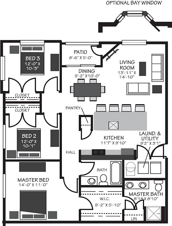 a floor plan of a house