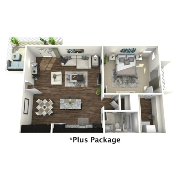 a 2100 sq ft floor plan with a bedroom and a living room