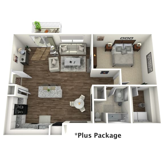 a 2100 sq ft floor plan with a bedroom and a living room