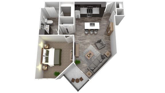 the venice apartment homes 1 bedroom floor plan