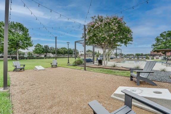 Park with benches at Highland Luxury Living, Texas, 75067