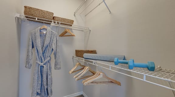 Closet at Highland Luxury Living, Lewisville, TX