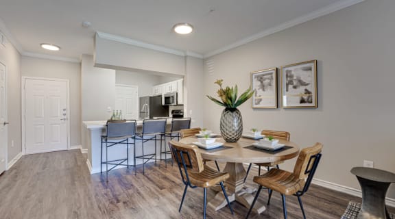 Dining room and kitchen at Highland Luxury Living, Lewisville, 75067