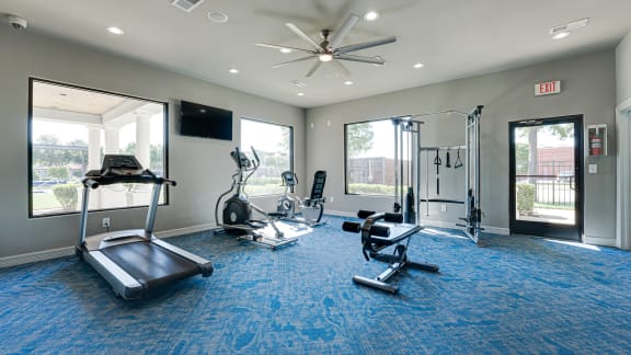 Fitness room at Highland Luxury Living, Texas, 75067