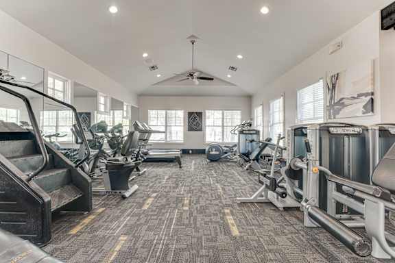 Spacious Gym at The Brazos Apartments, Texas