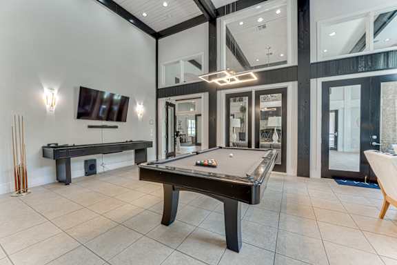 Billiard Table at The Brazos Apartments, Dallas, TX, 75287