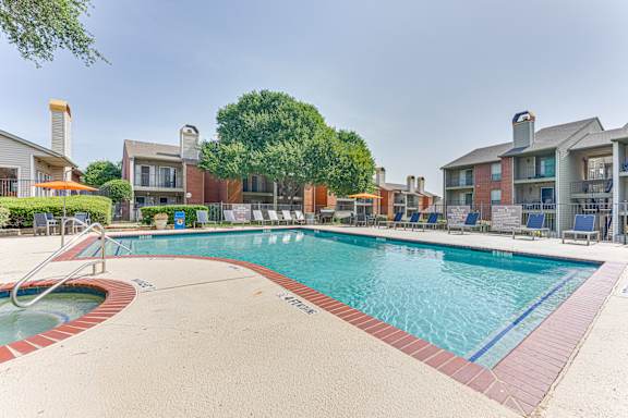 Swimming Pool Area at Copper Hill Apartments, Bedford