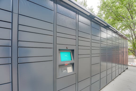 Amazon Hub Package Lockers at Mason Apartments in McKinney