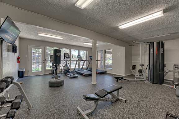 Community Gym at Indian Creek Apartments, Carrollton, TX