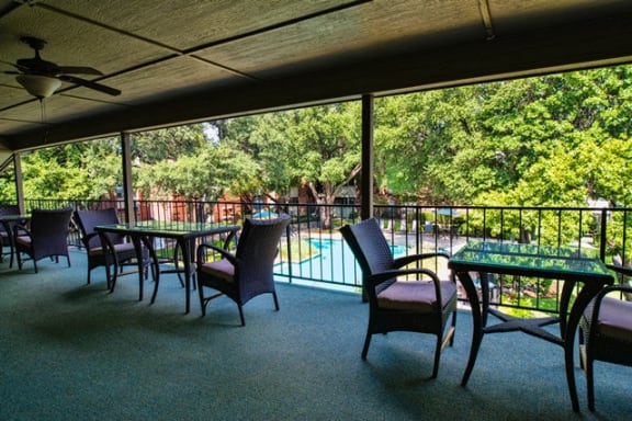 Clubhouse Balcony at Indian Creek Apartments