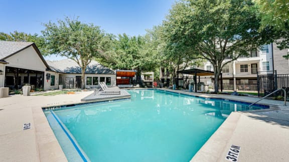 Pool at Knox Allen Station Apartments in Allen, TX, 75002