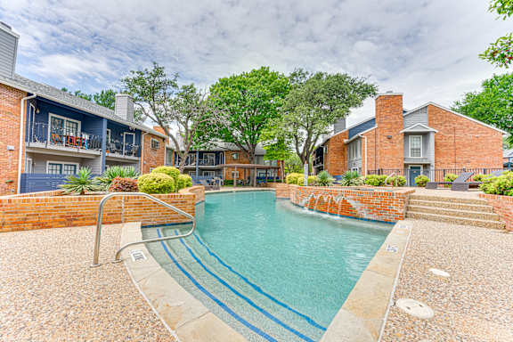 Small Pool Area at The Manhattan Apartments, Dallas, Texas