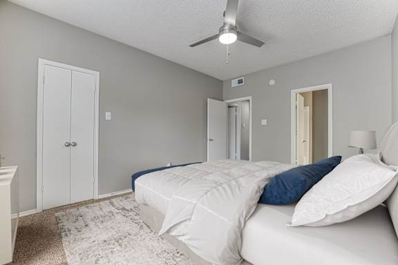 Well Lit Bedroom at The Manhattan Apartments, Dallas