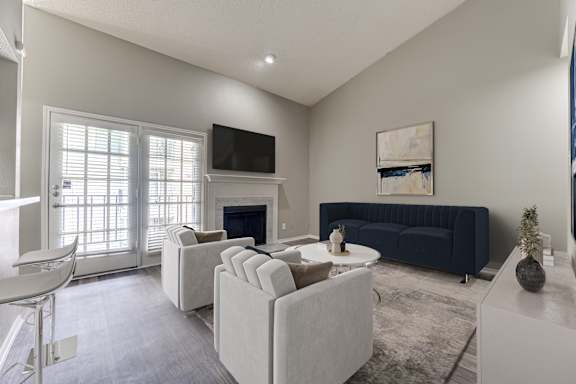 Spacious Living Room at The Manhattan Apartments, Texas