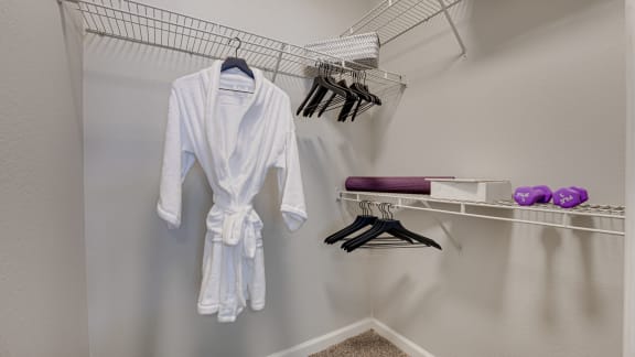 Walk in closet  at Mason, McKinney, Texas