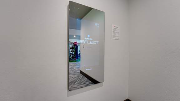 Smart fitness mirror at Mason Apartments, Texas