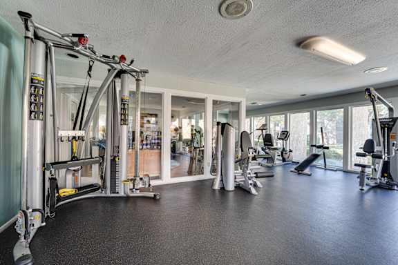 Steel equipment in gym at Southern Oaks, Fort Worth, 76132