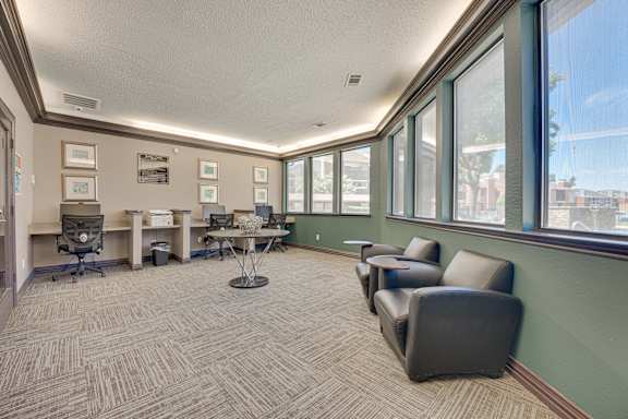 conference room with a table at Timberglen Apartments, Dallas, 75287