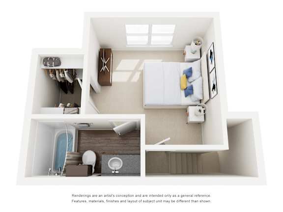 The Cedar Floor Plan 2 Bed 2 Bath 984 Sq. Ft. Floor Plan at Wilson Crossing, Cedar Hill, TX