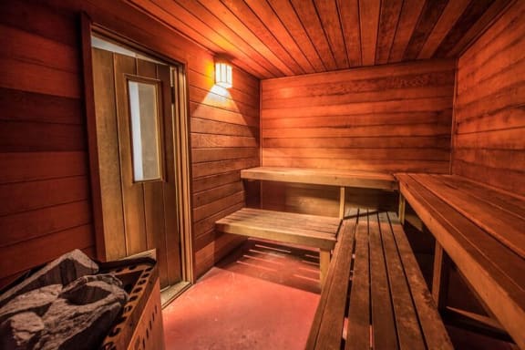 wooden sauna
