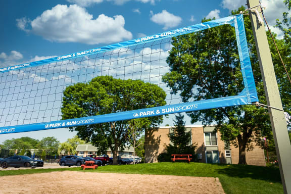outdoor sand volleyball court