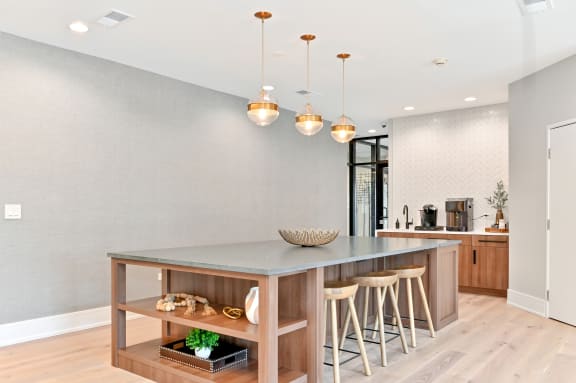 large island with seating and storage